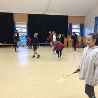 Serving up badminton!